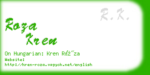 roza kren business card